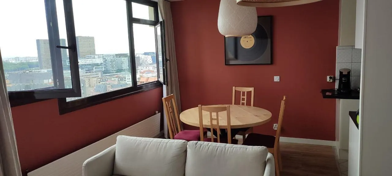דירות Bright Flat With Uninterrupted Views In Paris 13Th